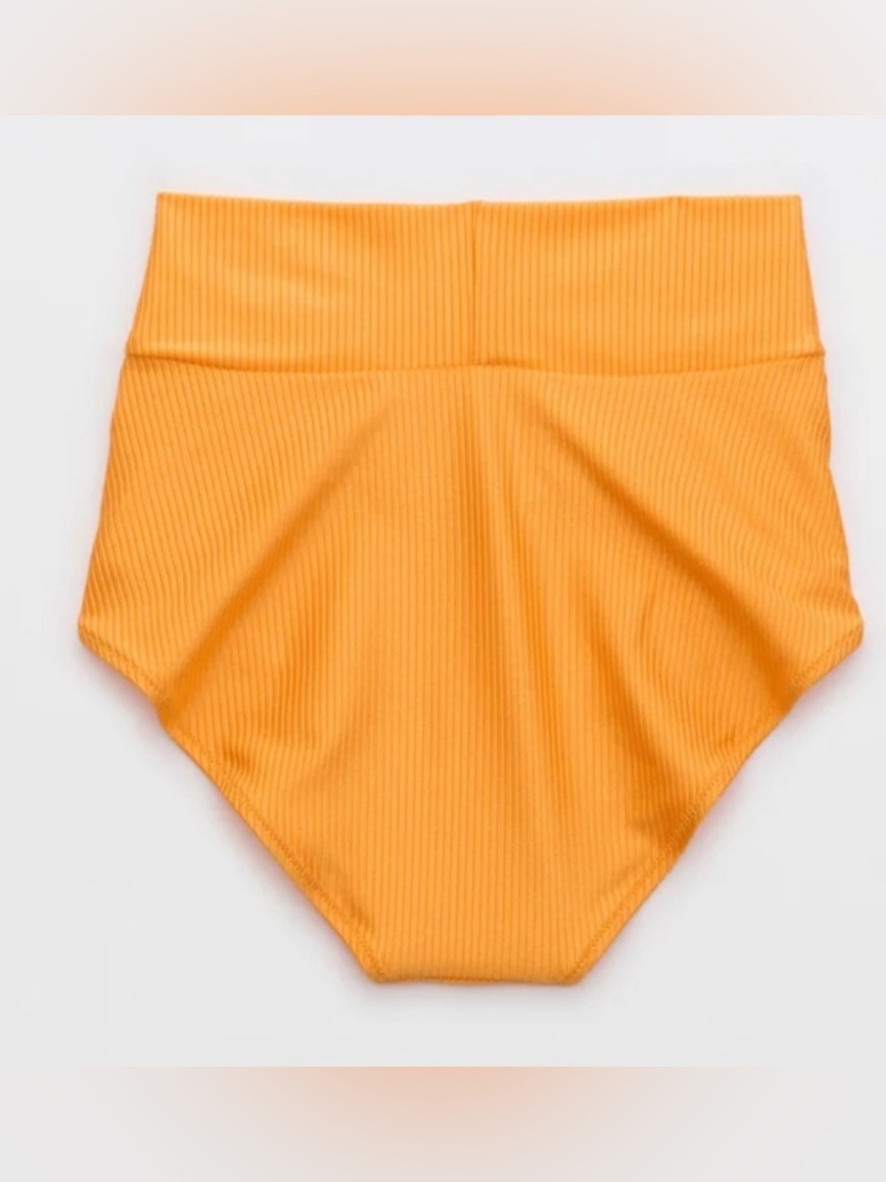 Aerie Shine Rib Crossover High Waisted Bikini Bottoms - Picture 4 of 11